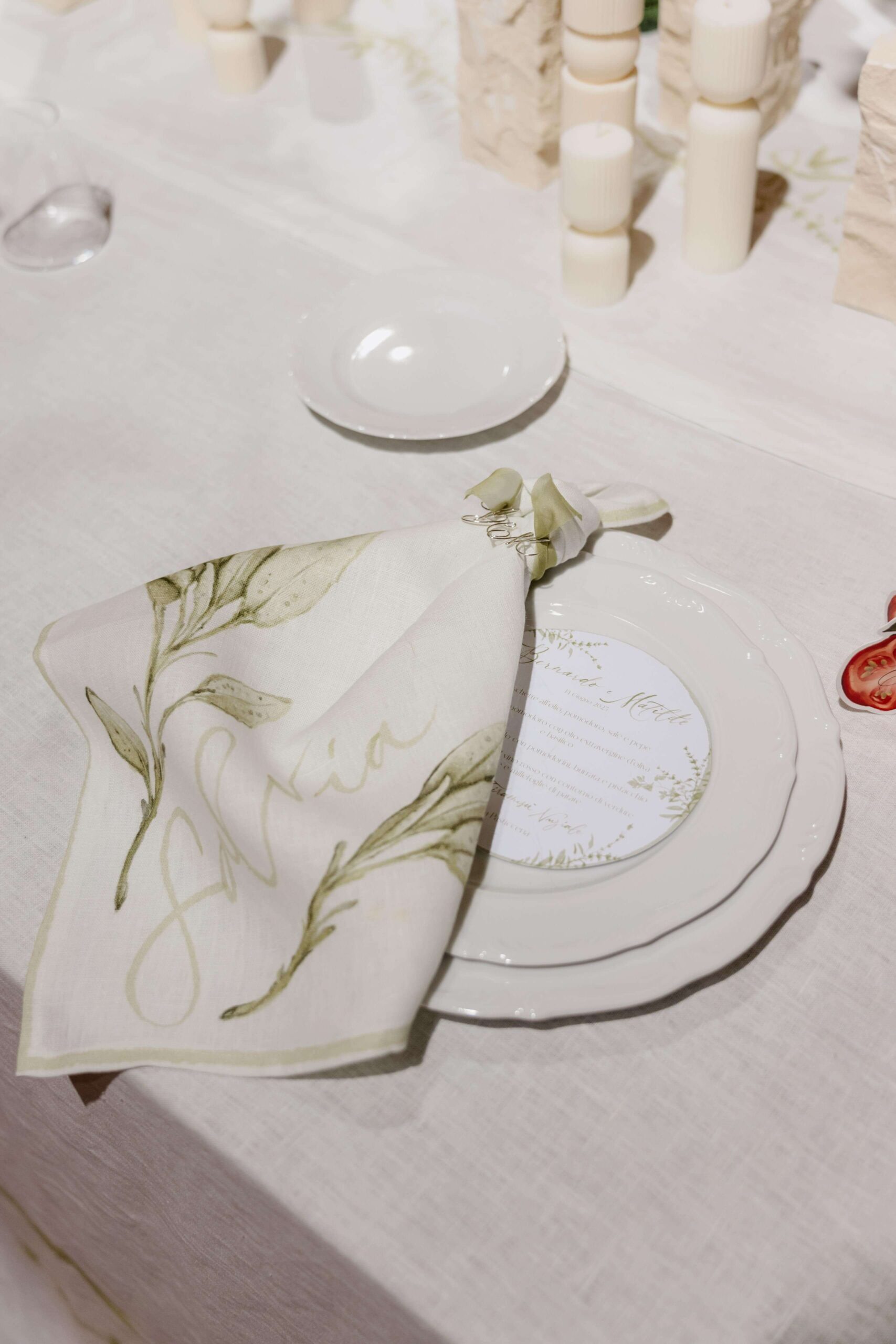 Wedding keepsake silk scarf