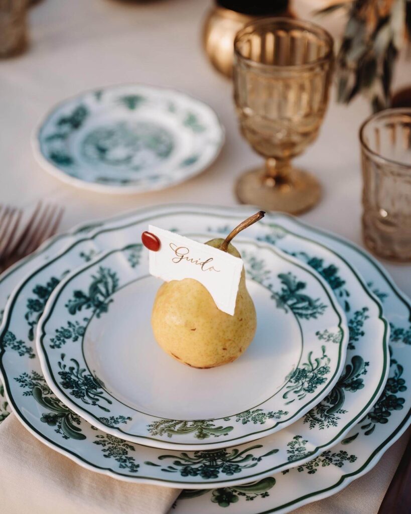 Personalized Place holder and place card for wedding table