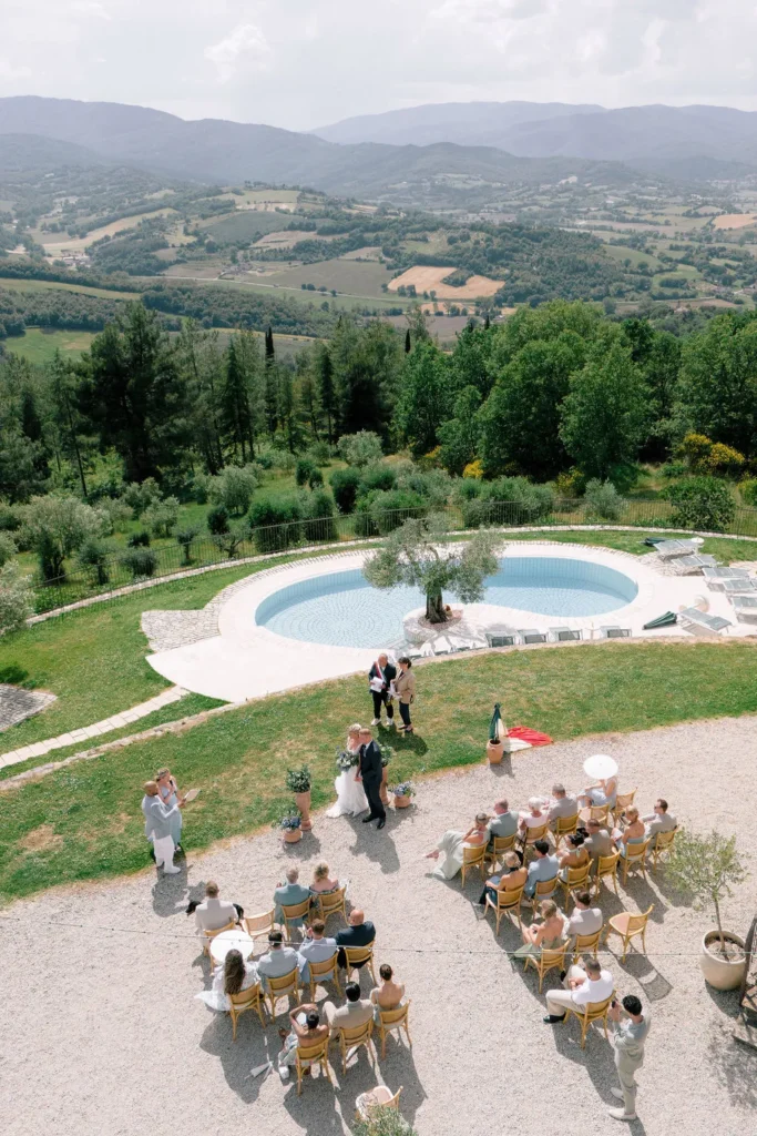 wedding ceremony in Umbria