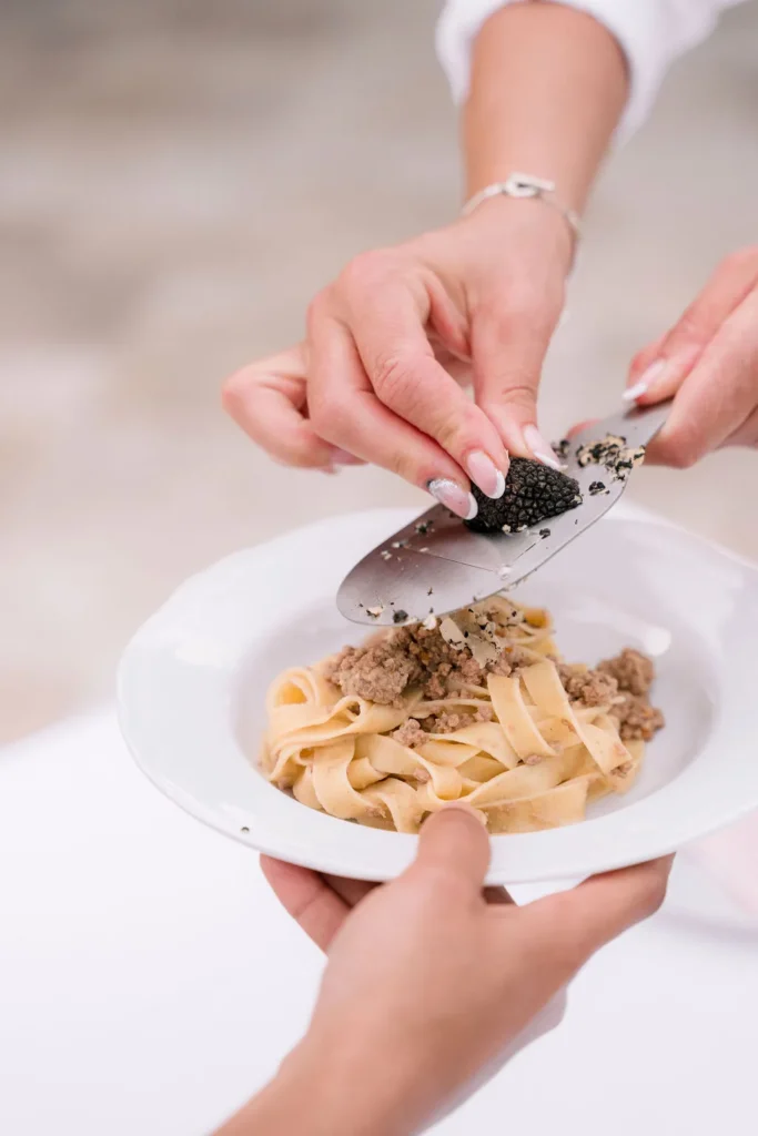 sustainable wedding food in Italy